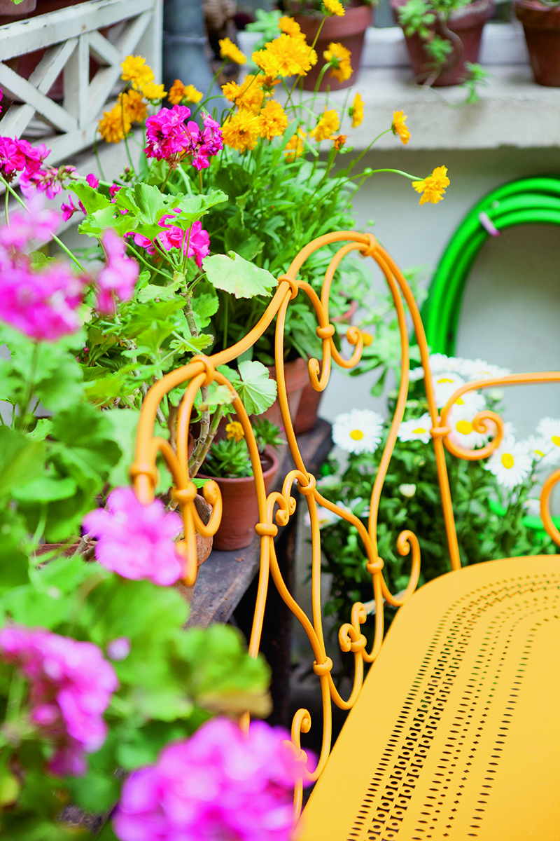 1900 bench in Honey. Photography: Julie Ansiau