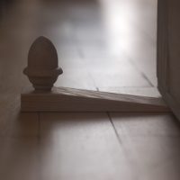 Acorn oak door wedge