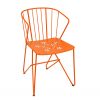 Flower armchair (with perforated seat) in Carrot