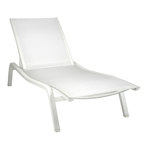 Alizé sunlounger XS in Cotton White