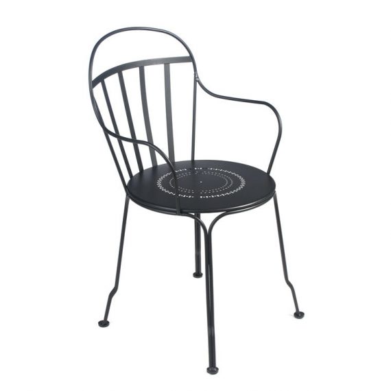 Louvre armchair in Liquorice