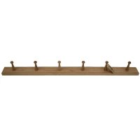 Oak Shaker six peg rail
