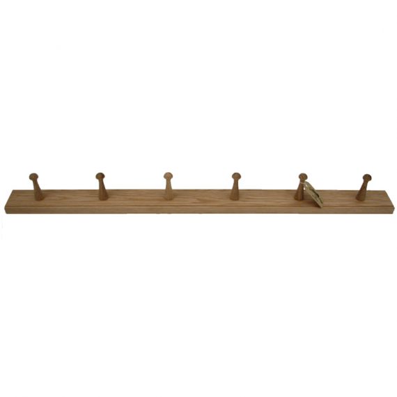 Oak Shaker six peg rail