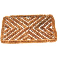 Rectangular zig-zag doormat
