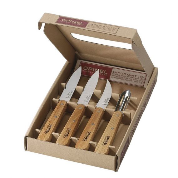 Opinel Essentials kitchen set - Natural