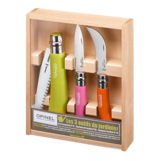 Garden boxed knife set by Opinel