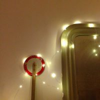 Tiny rice lights, LED lights shaped like rice grains on silver wire