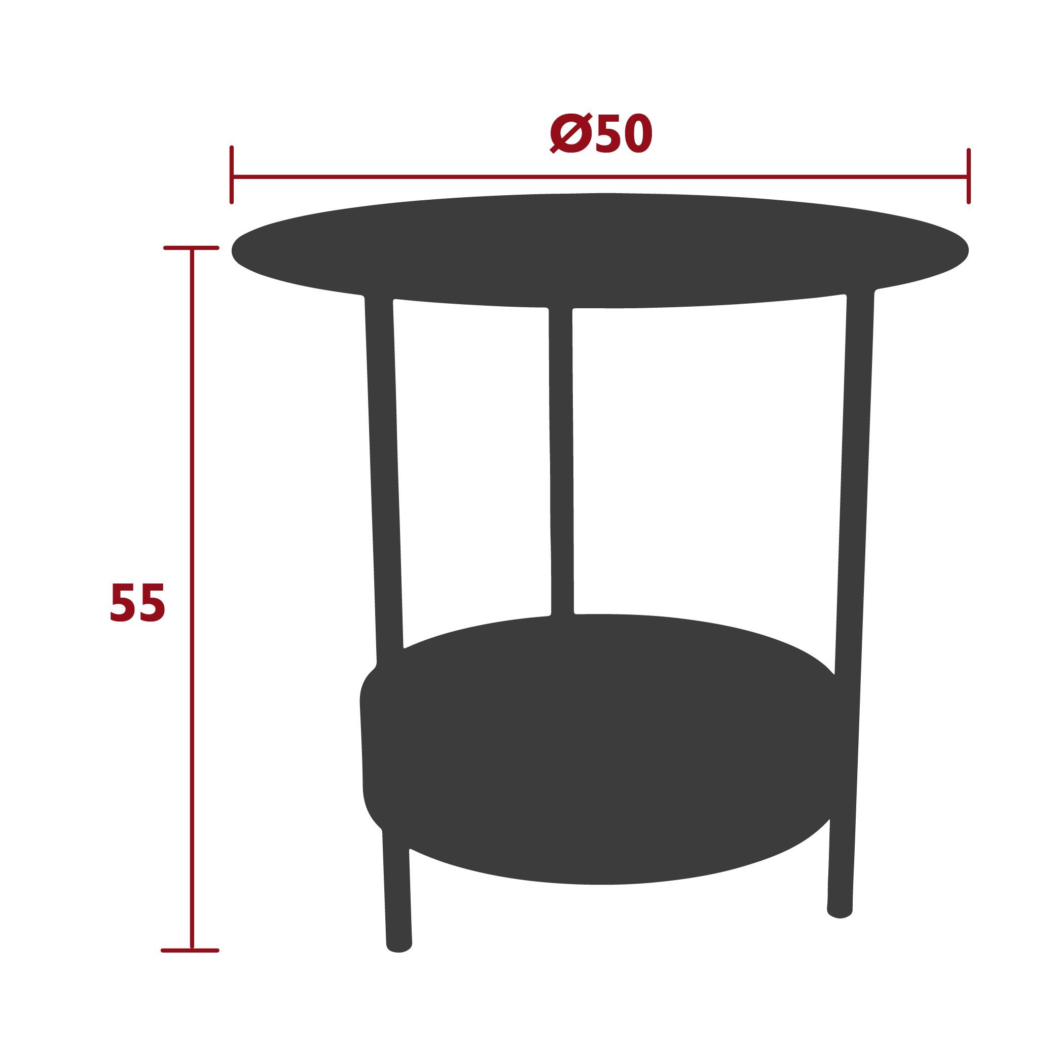 Salsa round table, dimensions Salsa round table, dimensions