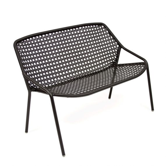 Croisette bench in Liquorice