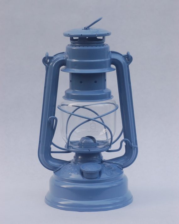 Feuerhand hurricane lantern in Breton Blue