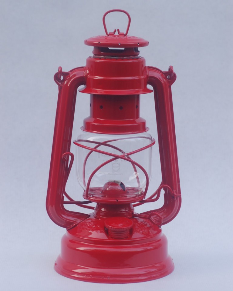 Feuerhand hurricane lantern in Fire Red