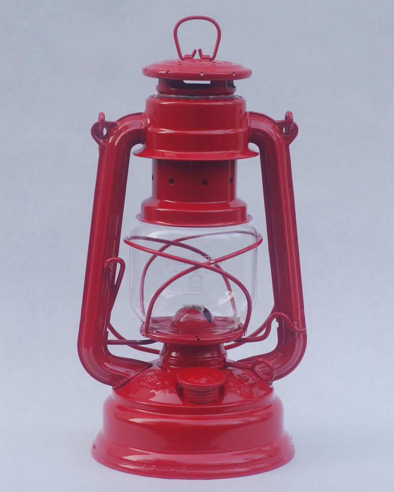 Feuerhand hurricane lantern in Fire Red