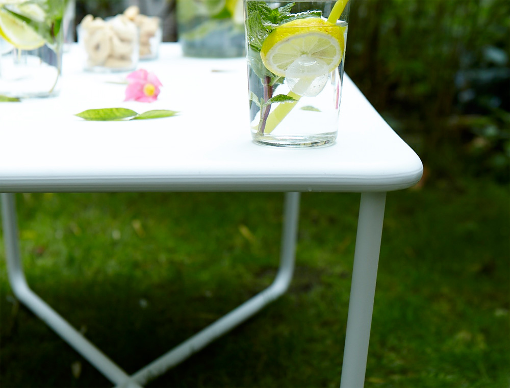 Croisette low table in Cotton White