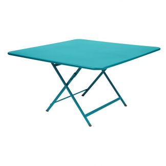 Caractère table in Turquoise Blue