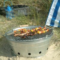 Rock barbecue bucket