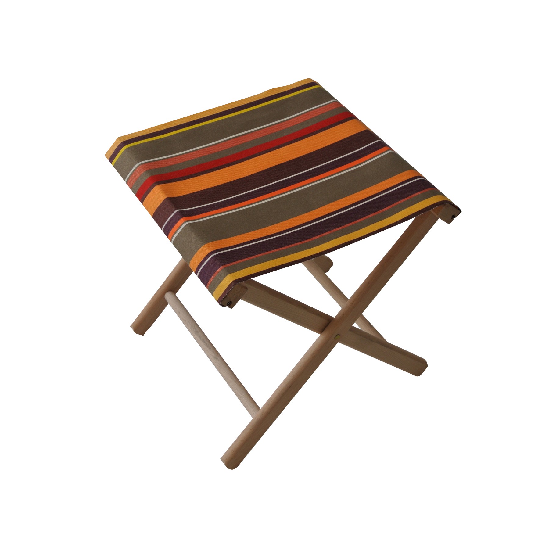 Fishing stool 100 cotton & beech wood from le petit jardin