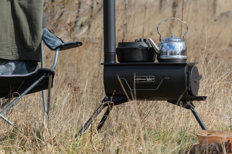 The Loki stove is portable and can be set up anywhere you fancy