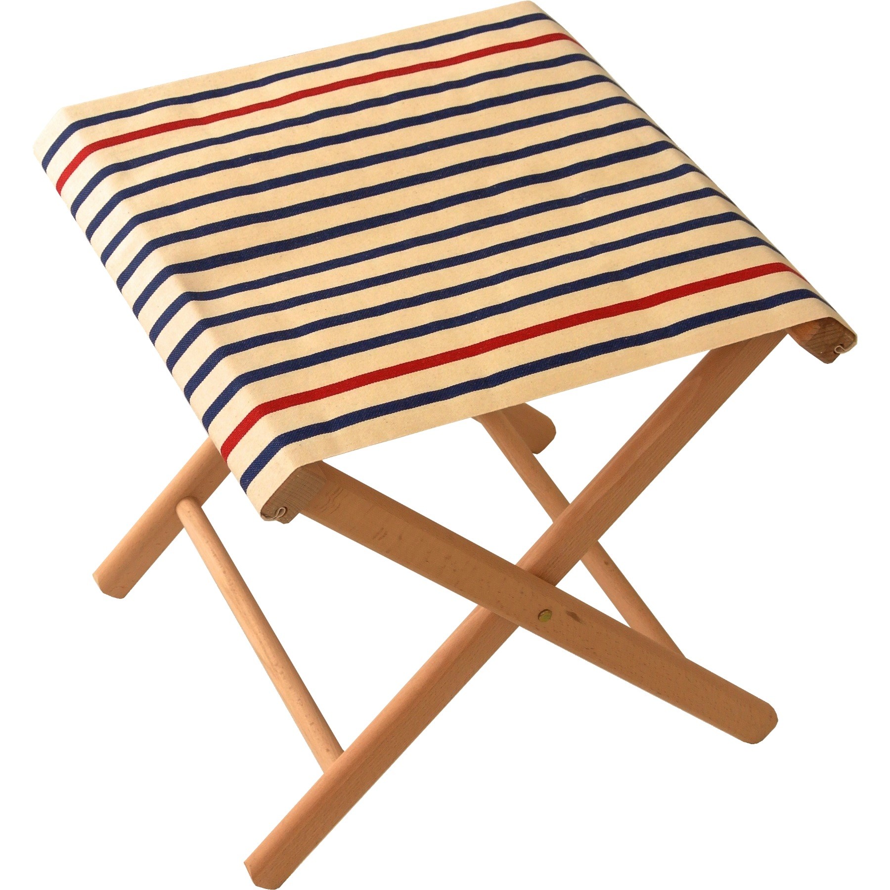 Fishing stool 100 cotton & beech wood from le petit jardin