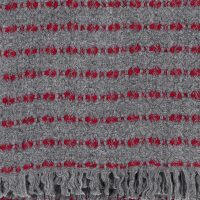 Viima blanket in Red & Grey