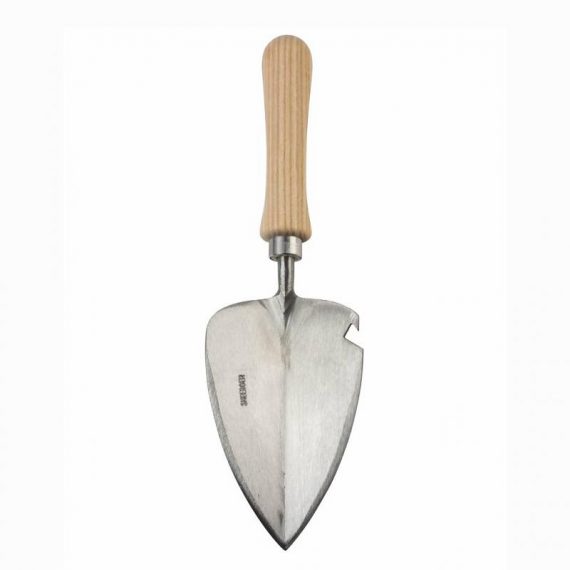 Sneeboer transplanting trowel with bottle opener