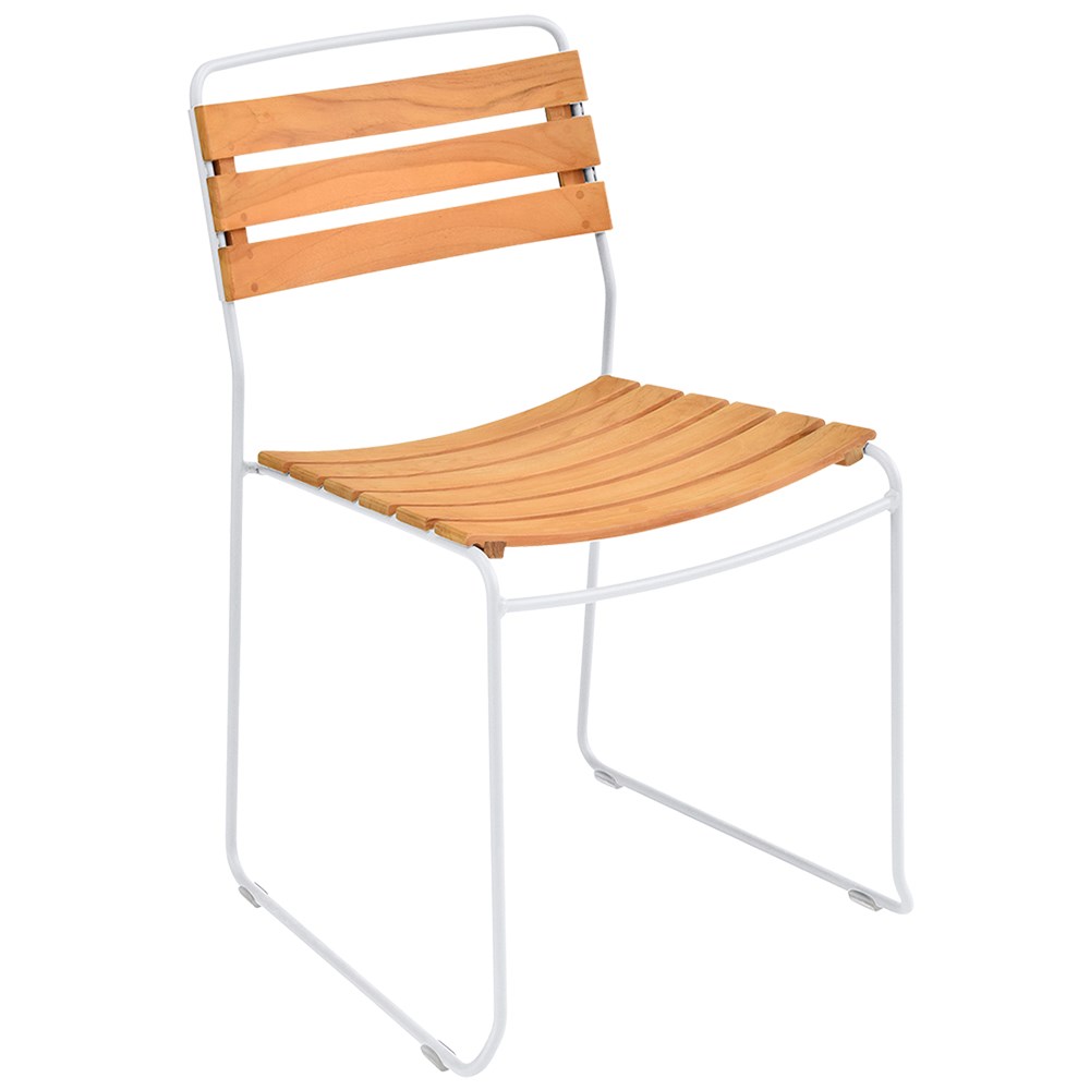Surprising chair teak in Cotton White