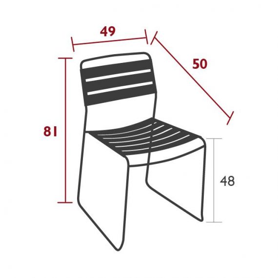 Surprising chair teak, dimensions