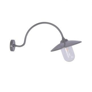 Arched swan neck lamp in Charcoal
