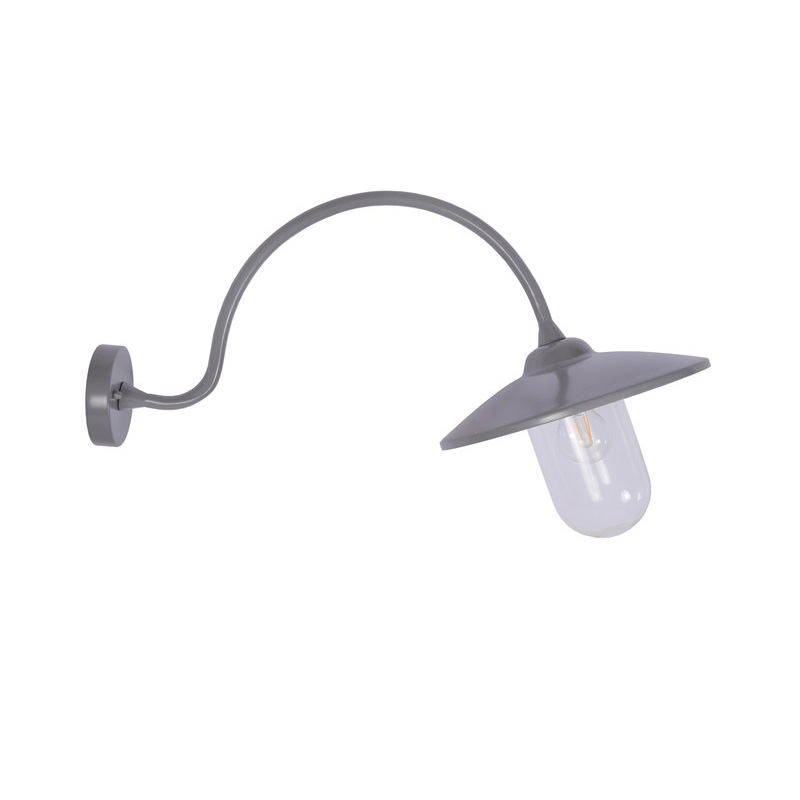 Arched swan neck lamp in Charcoal Arched swan neck lamp in Charcoal