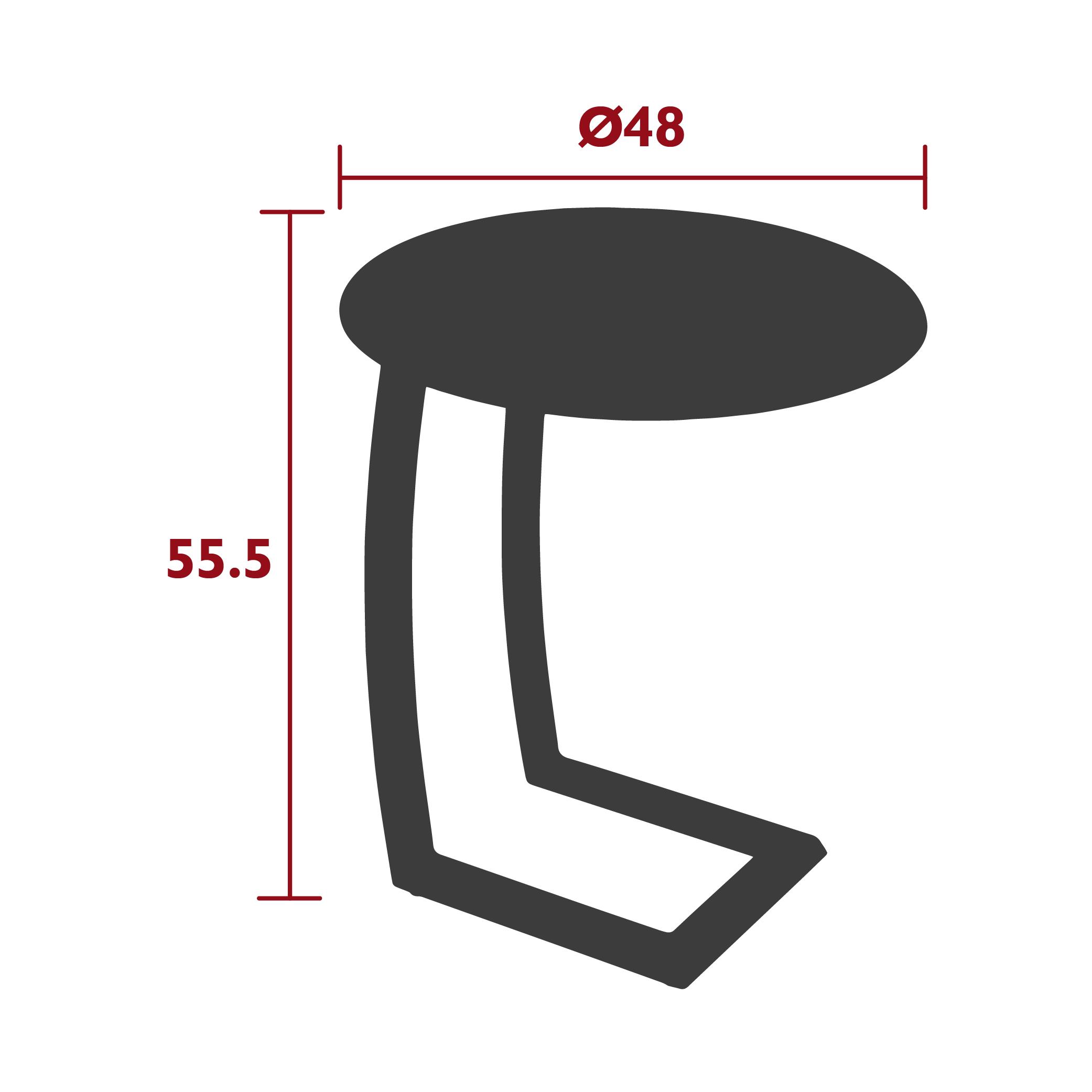 Alizé offset table dimensions