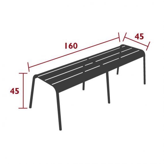 Monceau bench XL dimensions