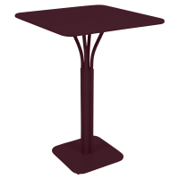 Luxembourg High Pedestal Table 80 cm by 80 cm in Black Cherry