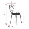 1900 chair dimensions