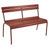 Luxembourg stacking bench in Red Ochre