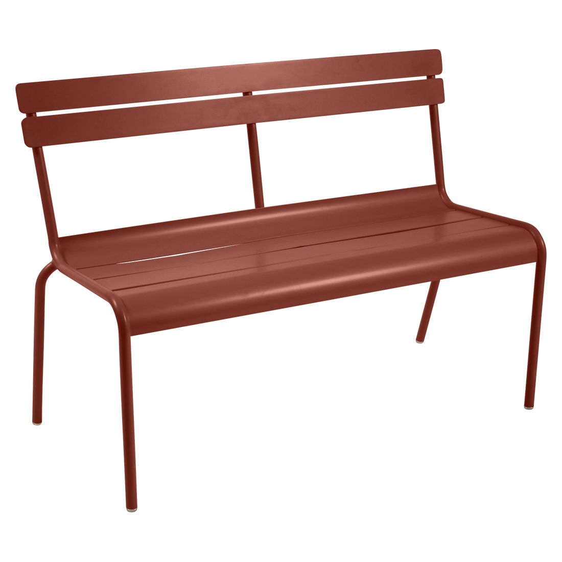 Luxembourg stacking bench in Red Ochre