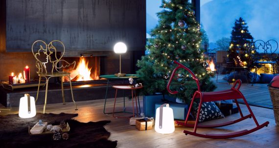 Adada rocking horse, Balad & Mooon! lamps, Cocotte side tables