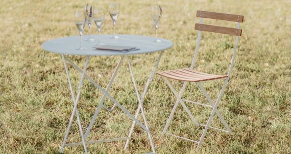 Bistro chair natural in Cotton White