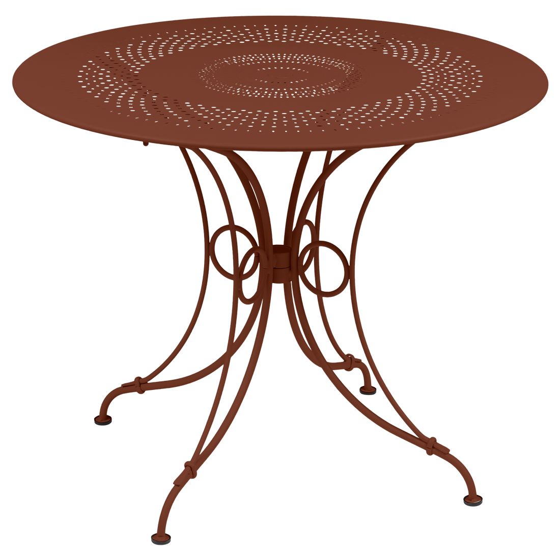 1900 table, 96 cm in Red Ochre