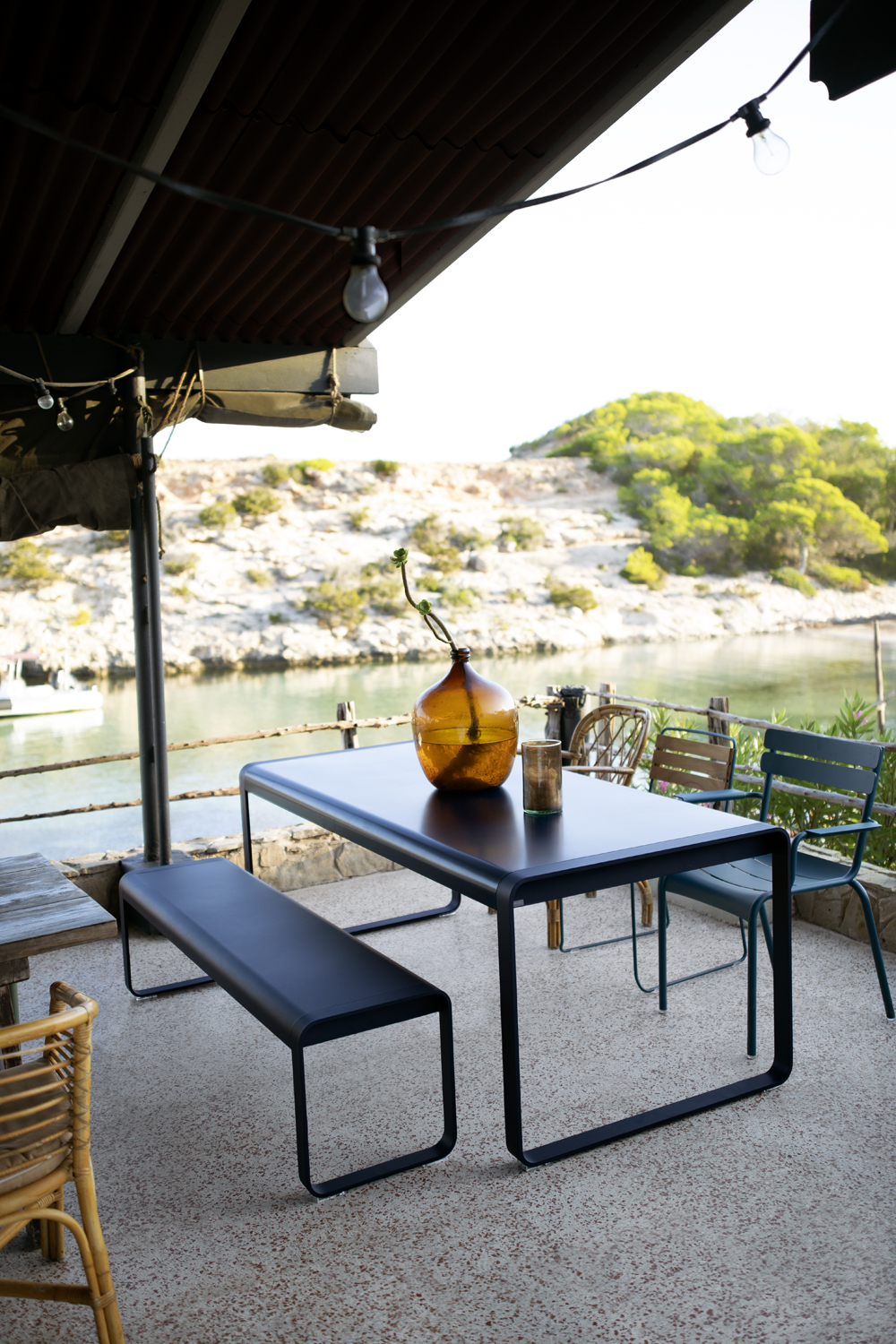 Bellevie table & bench, Luxembourg armchair, Surprising chair