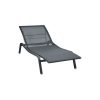 Alizé sunlounger in Anthracite