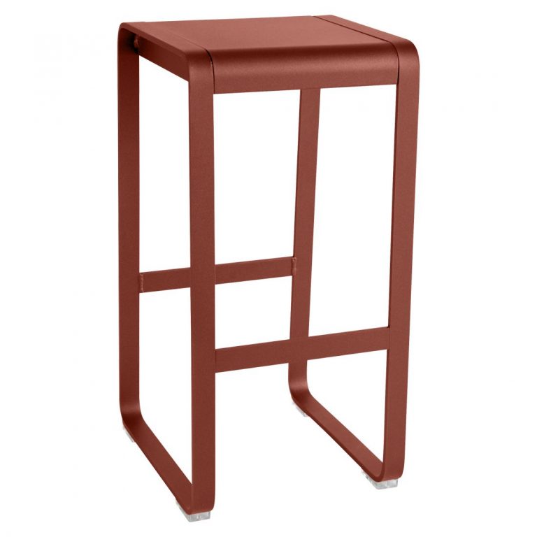 Bellevie high stool in Red Ochre