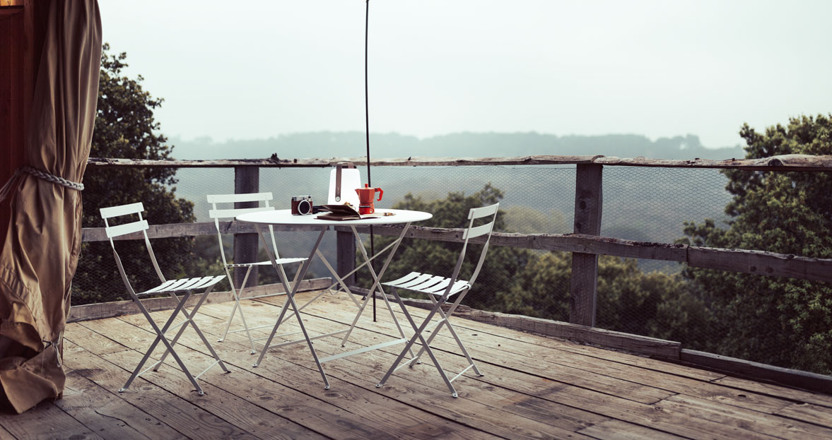 Bistro chairs and table