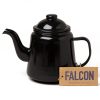 Falcon enamel teapot in Coal Black