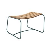 Surprising Teak footstool in Storm Grey