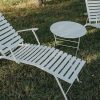 Bistro sunlounger and Tom Pouce table in Cotton White