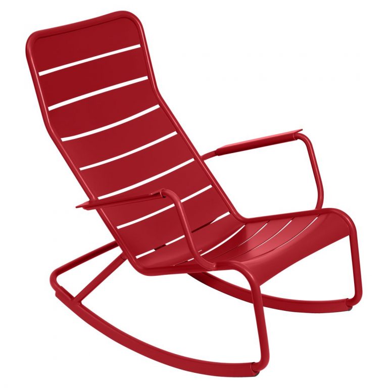 Luxembourg rocking chair in Poppy