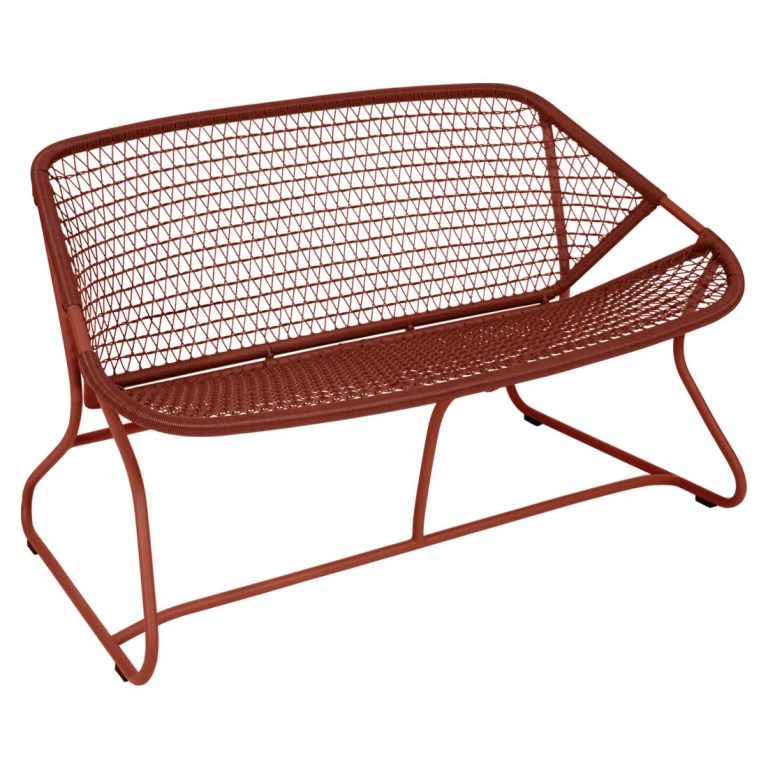 Sixties bench in Red Ochre