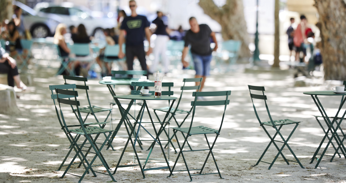 Bistro tables and chairs