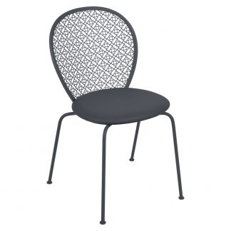 Lorette padded chair in Anthracite