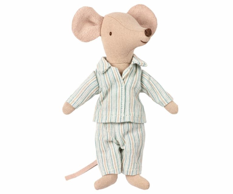 Big brother mouse in PJs