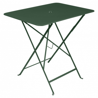 Bistro rectangular table, 77 cm by 57 cm in Cedar Green
